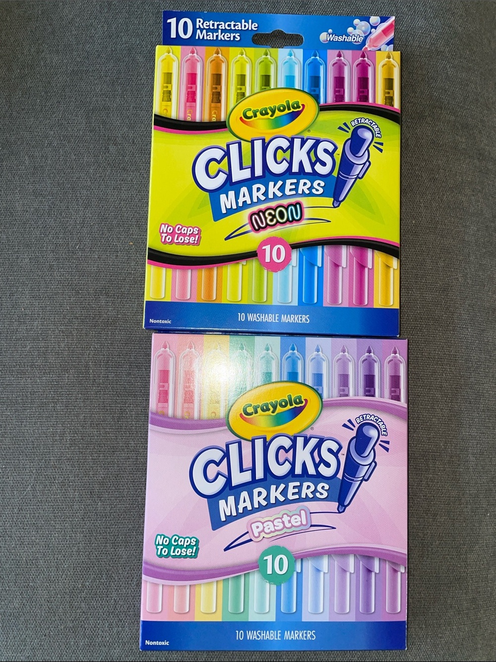 Crayola Clicks Retractable Markers - Neon & Pastel 20-Pack